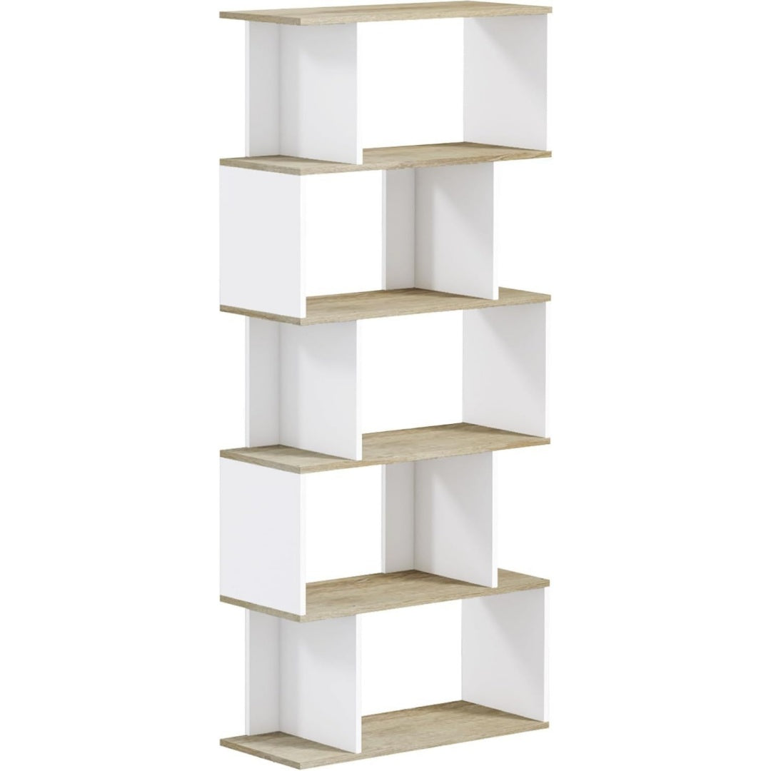 Gris clair bibliotheque style industriel, 70 x 29.5 x 163cm