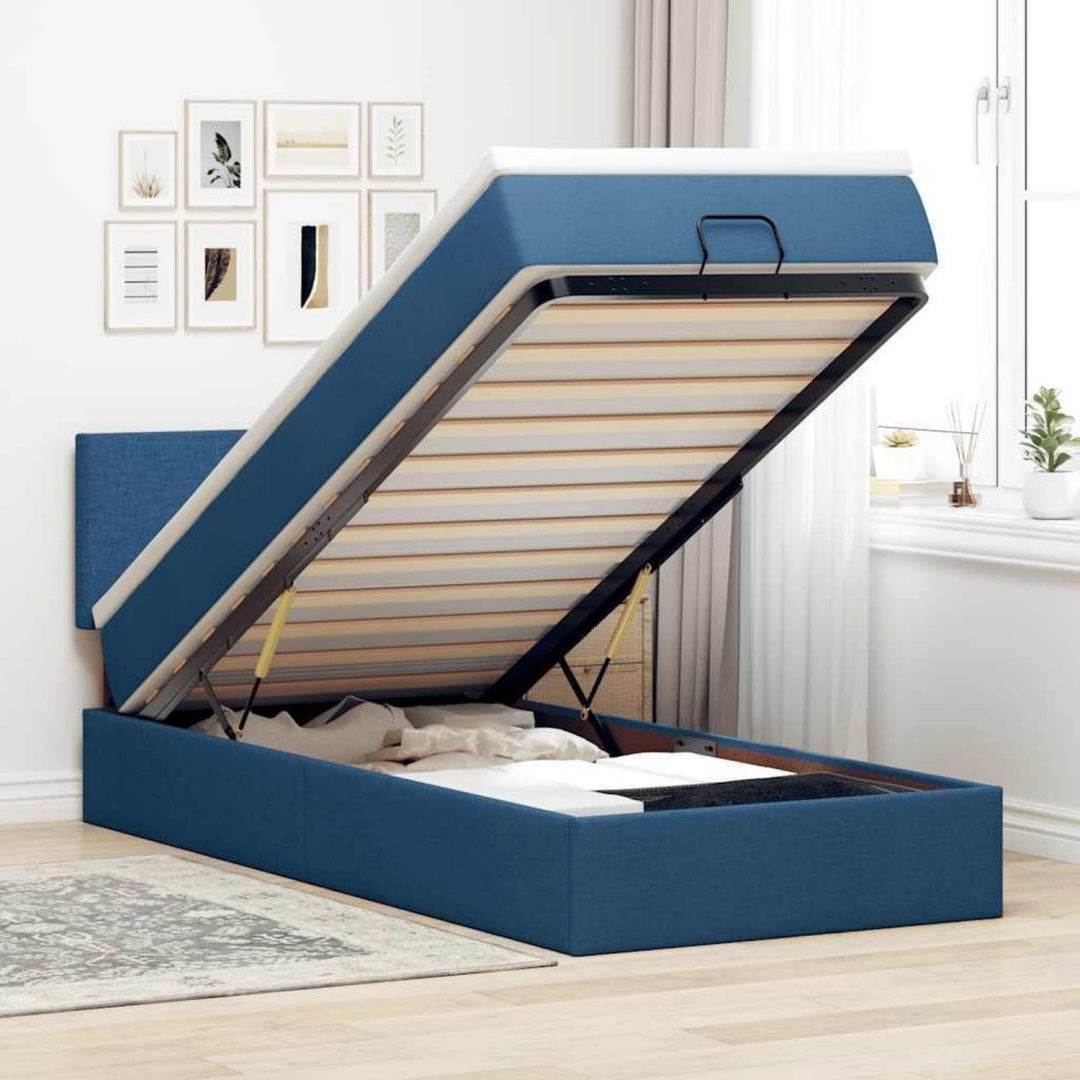 Cadre de lit gris clair robuste et durable