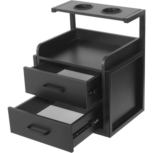 Meuble suspendu structure metallique noir pour le salon