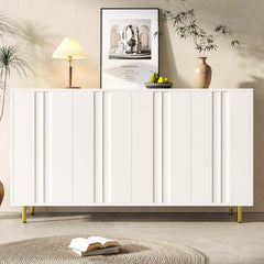 Buffet 140 x 40 x 85 cm gris clair