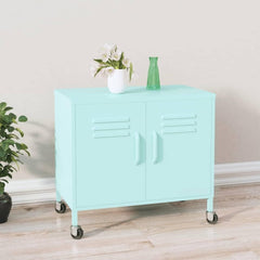 Armoire de rangement etageres reglables gris clair