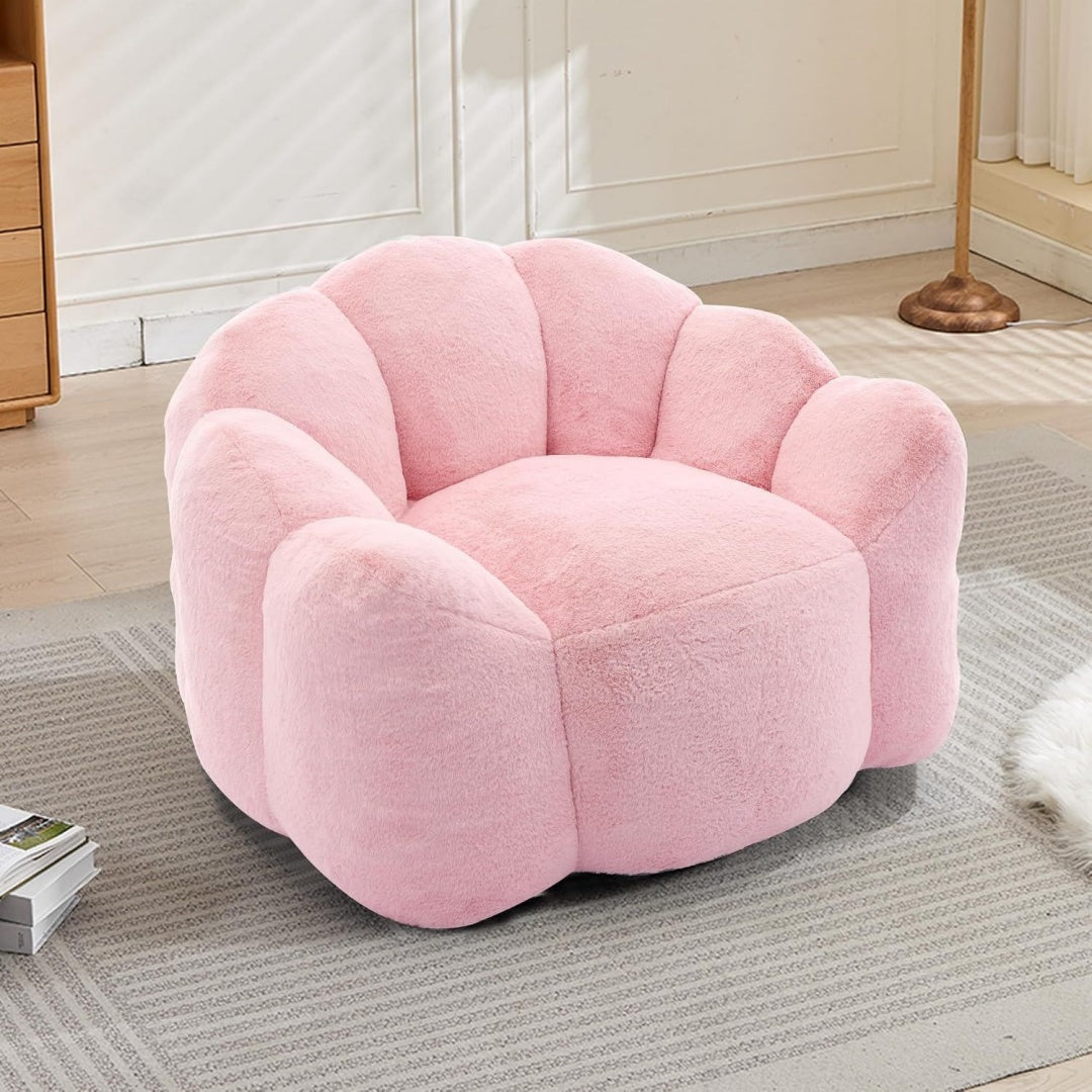 Pouf poire gris clair minimaliste