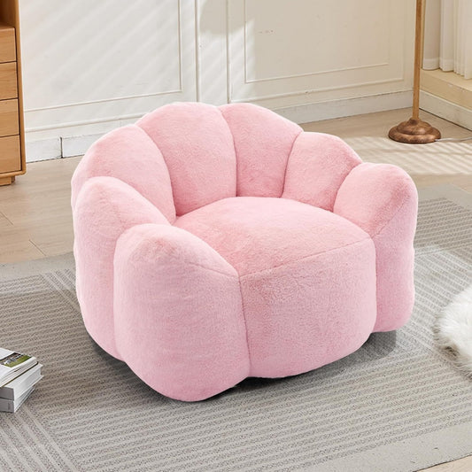 Pouf poire gris clair minimaliste