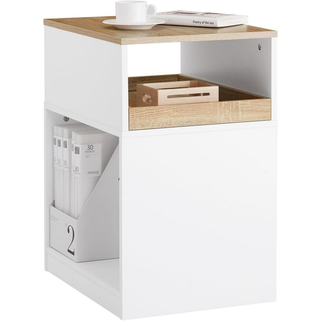 Support imprimante style scandinave gris clair en MDF
