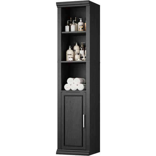 elegante bibliotheque gris fonce 35 x 29.7 x 182.5 cm