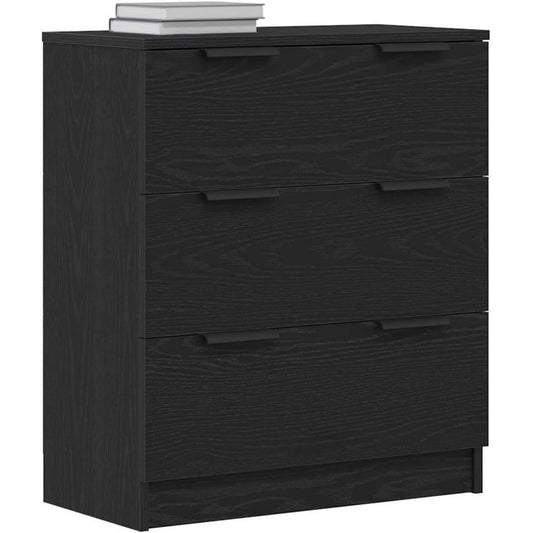 Meuble contemporaine vaisselier noir en bois