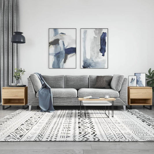 Table basse gris clair depouille 50 x 46 x 50 cm