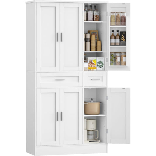 Gris clair buffet verre 40 x 92 x 180 cm