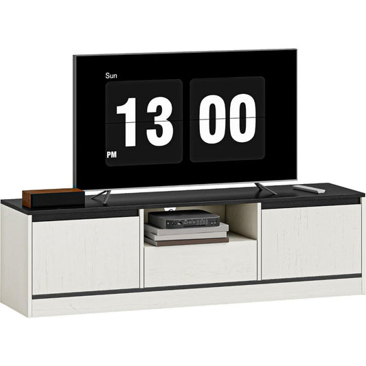Rangement gris clair banc TV