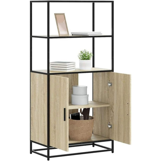 Buffet design en chene et metal