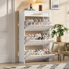 Armoire a chaussures gris pour interieur 25 x 70 x 123.5 cm