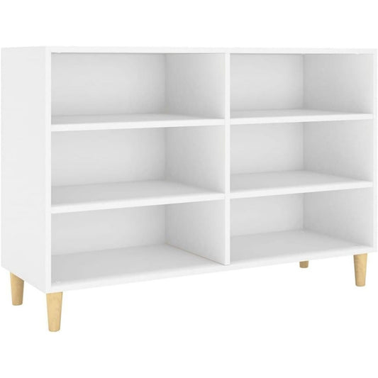 Allure Scandinave, buffet gris clair en bois 103.5 x 35 x 70 cm