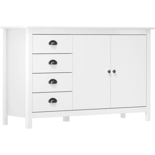 Buffet compact 130 x 80 cm gris clair