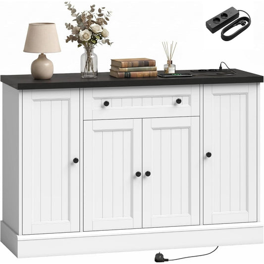 Moderne enfilade gris clair 40 x 120 x 80 cm