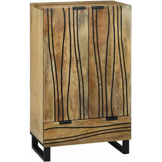 Rendu vintage, buffet marron en bois