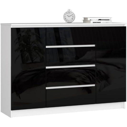 Commode gris fonce, 40 x 139 x 99 cm, contemporain