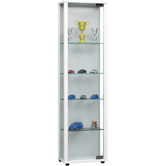 Vitrine gris clair authentique moderne 115 x 33 x 18 cm