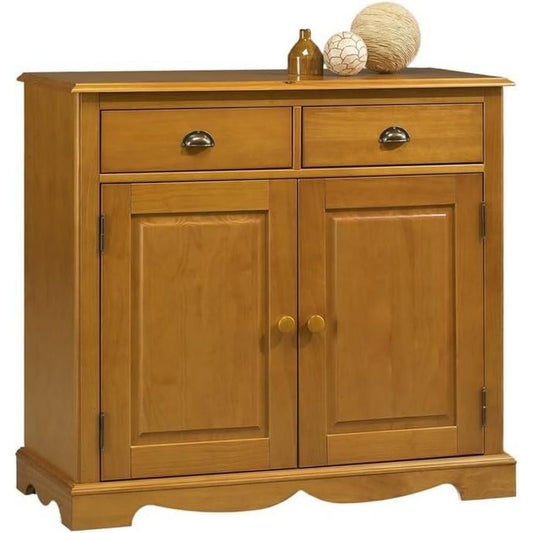 Traditionnel buffet 90 cm de haut marron