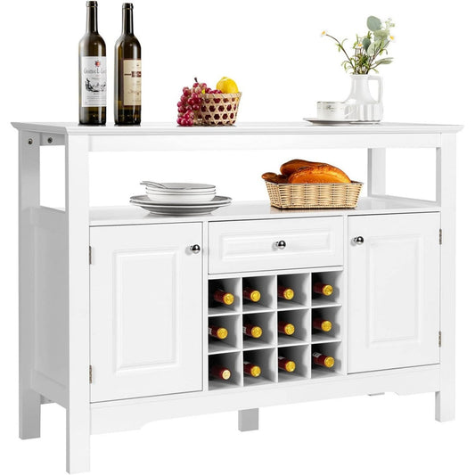 Polyvalent, credence gris clair en bois avec 1 tiroir